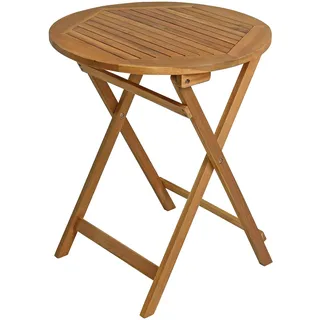 Estexo Balkontisch Gartentisch Ø 60 x 72,5 cm Braun