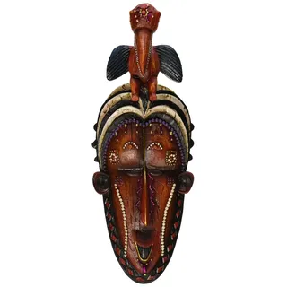 Design Toscano Masken des Kongo - Wandfiguren - Nashornvogel