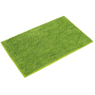 PANA® Chenille Badematte (70x120cm) • Mikrofaser Badematte • rutschfest & Waschbar • Saugfähiger Badvorleger & Duschvorleger für Bad • Weicher Badezimmerteppich Chenille • Farbe: Grün