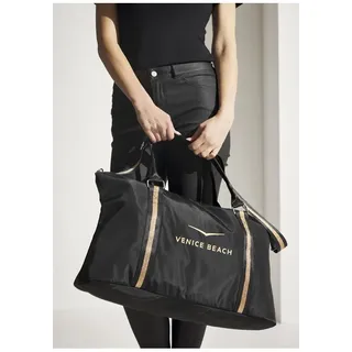 VENICE BEACH Strandtasche Kunstleder Schwarz/Gold