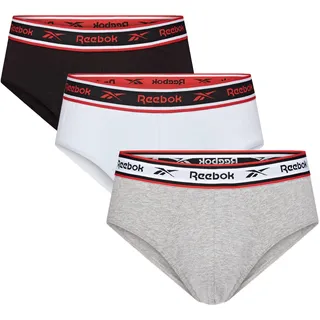 Reebok Chase Unterhosen Männer Baumwolle Pack 3 | Atmungsaktiv Elastisch Unterwäsche Für Alltag Sport Komfort | Weiche Flexible Passform Für Männer Unterhose Herren