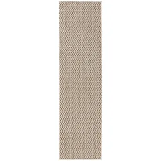 benuta Outdoorteppich Kaleo Cream/Beige 70x200 cm , Creme , Kunststoff , Rechteckig , 70x200 cm , wasserabweisend , Teppiche und Böden, Teppiche, Outdoorteppiche