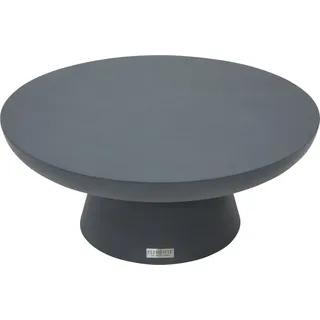 KYLIX Beistelltisch aus Beton | hochwertig | robust | 66 x 66 x 35.6 cm - Weiß, Grau
