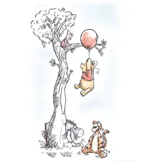 KOMAR Wandbild Winnie Pooh Hang On 50 cm x 70 cm