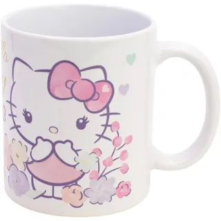 Stor Keramiktasse Hello Kitty 325ml - Frühstückstasse mit Originalem Sublimationsdruck - Offizielles Marvel Produkt - Ideal für Kaffee und Tee
