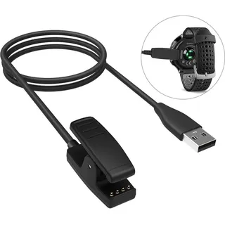 INF Clip-Ladegerät für Garmin Forerunner 235/735XT/630/645/230/Vivomove/Approach S20 / Schwarz