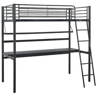 Habitat et Jardin Etagenbett Alona 90 x 190 cm Metall schwarz schwarz
