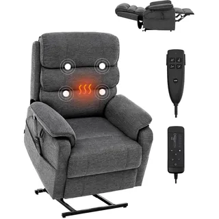 Vevor Massagesessel mit Wärme und Massage 80 x 100 x 80 cm Dunkelgrau