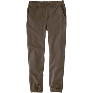 Carhartt Rugged Flex Canvas Jogger, Textilhose - Dunkelbraun - W33