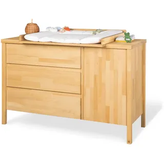 Pinolino Wickelkommode , Buchefarben , Holz , Buche , massiv , 141x100x76 cm , Babymöbel & Kindermöbel, Babyzimmer, Wickelkommoden & Zubehör, Wickelkommoden