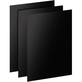 DIKER BBQ Grillmatte, Antihaft Grillmatten, 3er Set 40x33cm BBQ Grillmatte, Backmatte für Holzkohle & Backen, Wiederverwendbar PFOA-Frei-Toll über Kohle, grillmatte für gasgrill und Weber Style Grills