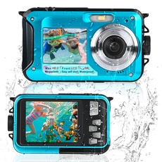 Unterwasserkamera, Comius Sharp 10FT Unterwasserkamera Schnorcheln, 30MP Foto FHD Video Digitalkamera Wasserdicht mit 32G Speicherkarte für Selbstauslöser Unterwasser, Schwimmen, Surfen, Tauchen