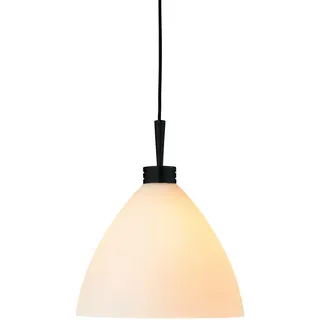 Belid Hängeleuchte , Opal, Schwarz , Metall, Glas , 26 cm , Ce , Lampen & Leuchten, Leuchtenserien