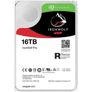 Seagate IronWolf Pro 16 TB 3,5" 255 Mb/s