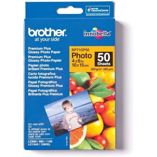 Brother BP71GP50 Fotopapier A6 50BL 260g/qm für MFC-6490CW DCP-375CW 6890CDW