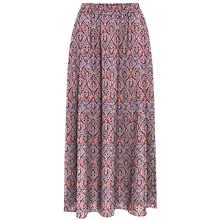 ONLY Damen Onlnova Life Elite Jamilla Skirt Rock, Red Orange/AOP:591 Soul, 44
