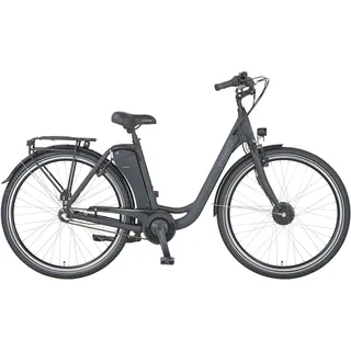 E-Bike PROPHETE "Geniesser 1.0" Gr. 49, schwarz, schwarz, Elektrofahrräder, 49cm, 28 Zoll (71,12cm), E-Bike, Pedelec, Elektrofahrrad für Damen u. Herren