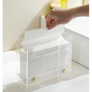 Beelee Papierhandtuchspender, Arbeitsplatte, Acryl: transparenter Papierhandtuchhalter, Serviettenhalter, gefaltete Gästehandtuchaufbewahrung, geeignet für Z-Falz, C-Falz oder Multi-Falz-Papierhandtücher
