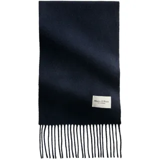 Marc OPolo Wollschal mit langen Fransen, maritime blau