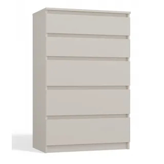 CDF Kommode Malwa M5 | Farbe: Kaschmir (beige) | Schrank für Dokumente, Kleinigkeiten | Ideal für Wohnzimmer, Schlafzimmer, Kinderzimmer, Jugendzimmer - Beige