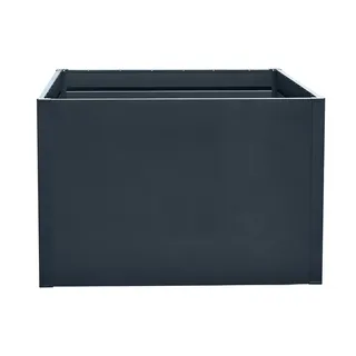 Floraworld Hochbeet Twin-Wall 90 x 90 x 76 cm Anthrazit