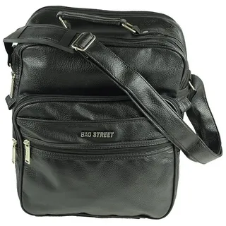 Bag Street Herren Umhängetasche tasche schwarz Kunstleder 28x14x36 OTJ131S