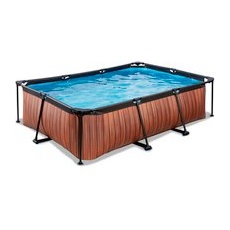 EXIT Toys Pool »Wood Pools«, Breite: 201 cm, 1800 l, braun