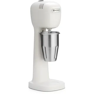 HENDI Professioneller Mixer für Getränke, BPA-frei, Belüfter für leichte Getränke, gefrorener Cappuccino, 1 Becher und 4 Rührstäbchen inklusive, 230 V/400 W, 170 x 196 x 490 mm, weiß