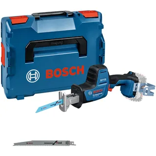 Bosch Professional 18V System Akku Säbelsäge GSA 18V-24 (inkl. S922EF, S2345X, Leiterhaken-Set, L-BOXX)