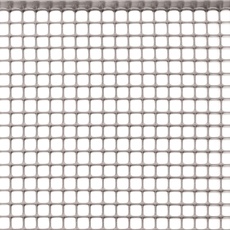 TENAX Schutznetz aus Kunststoff Quadra 10 Silber 1,00x30 m, Vielzwecknetz mit quadratischen Maschen um Balkone, Umzäunungen und Geländer zu schützen