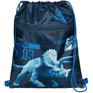 Undercover JURP7240 - Schuhbeutel mit Sicherheitsverschluss, Jurassic World, Turnbeutel mit Reißverschlusstasche ca. 32 x 41 cm