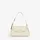 Umhängetasche Kunstleder Beige/Weiß