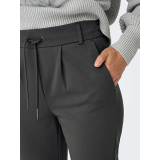 Jogger Pants ONLY "ONLPOPTRASH LIFE EASY COL PANT PNT NOOS", Damen, Gr. XS (34), Länge 32, grau (magnet), Milano Rib, Obermaterial: 63% Viskose, 32% Nylon, 5% Elasthan, unifarben, regular fit lang, Hosen Jogger Pants, Viskosemischung, regular fit