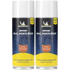 MICHELIN EXPERT Rostlöser MoS2 2x400ml | Extrem Kriechfähig und Silikonfrei | 2 Stück