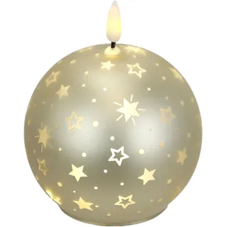 I.GE.A. Kugel-Kerze B 10 cm 12 cm gold