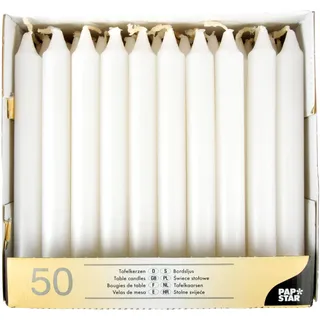 Papstar Tafelkerzen 2,10 cm 50 St. weiß