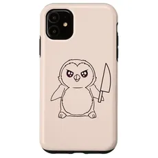 Hülle für iPhone 11 Pinguin und Messer