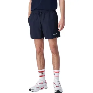 Champion Herren Legacy Icons Beachshorts-Crinkle Taslon Small Script Logo Badehose, Marineblau, X-Large