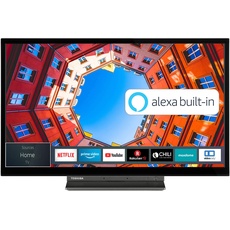 Toshiba 32LK3C63DA 32 Zoll Fernseher (Full HD, Smart TV, Prime Video / Netflix, Alexa Built-In, Bluetooth, WLAN, Triple Tuner), schwarz