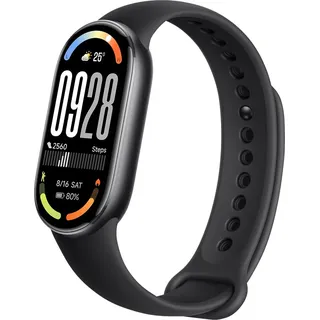 Xiaomi Smart Band 10 BT 22,5 mm Aluminiumgehäuse schwarz Sportarmband schwarz One Size