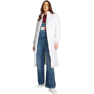 Tommy Jeans Damen Daunenmantel Maxi Essential Puffer Knielang, Weiß (White), S