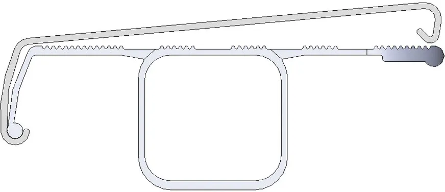 Bild von MUNK Günzburger Steigtechnik 19725 Trittauflage clip-step Meterware Länge 1400mm 1.4m