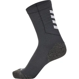 Hummel Unisex Hmlpro Low Training Sock, ASPHALT/WHITE, 43-46 EU