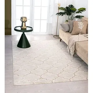 MERINOS »Studio 28262« rechteckig 12 mm Höhe Kurzflorteppich, Hoch Tief Effekt, modernes Skandic Design,