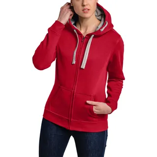 HRM Damen Jas F hoodie, Rot, XS EU
