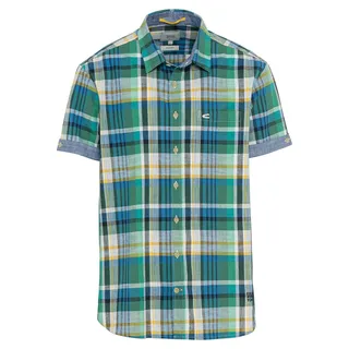 camel active Herren 409216/7S26 Hemd, Green, S