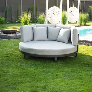 Home Deluxe Daybed Ø 170 cm Grau