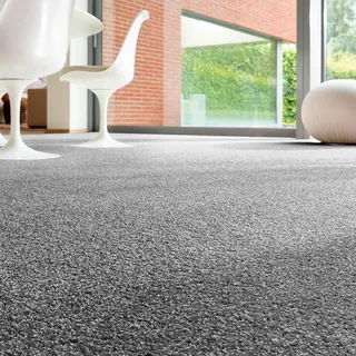 Andiamo Teppichboden »Rubinoy, Schlinge, Made in Belgium« rechteckig 8,5 mm Höhe Breite 400 cm oder 500 cm, Wohnzimmer, strapazierfähig & robust, grau