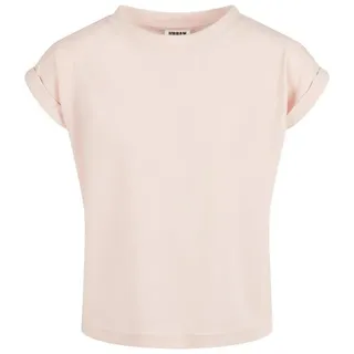 URBAN CLASSICS Girls Organic Extended Shoulder Tee T-Shirt, pink,