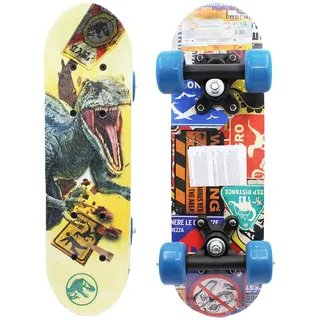 Joy Toy Jurassic World Dominion Mini Skateboard aus Holz 43x12x8 cm, mehrfarbig